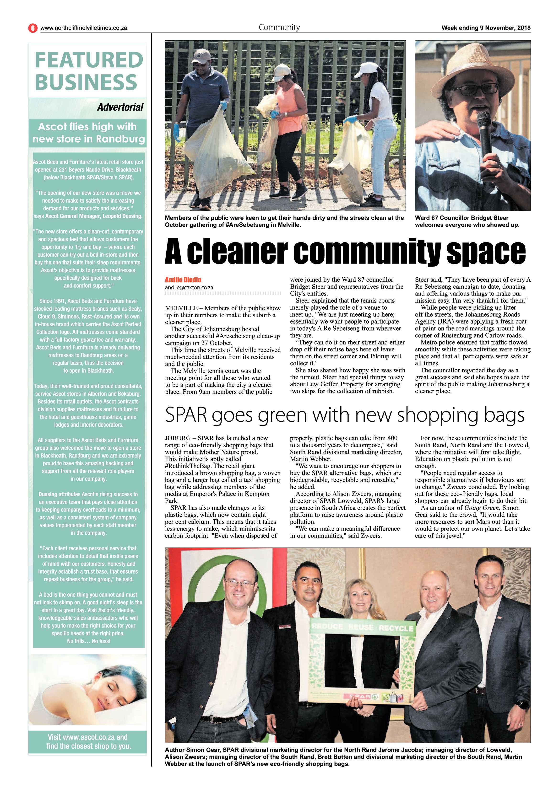 Northcliff Melville Times 9 November 2018 page 6