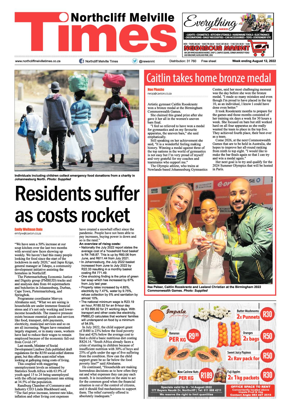 Northcliff Melville Times August 12 2022 page 1