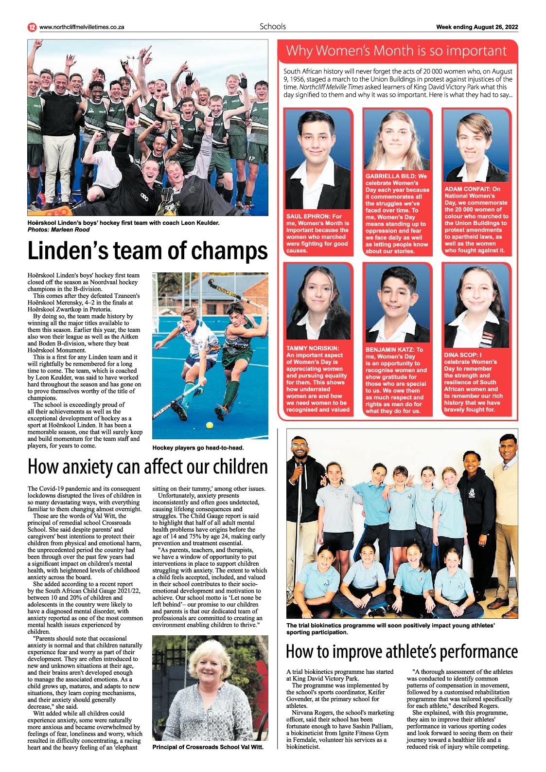 Northcliff Melville Times August 26 2022 page 12