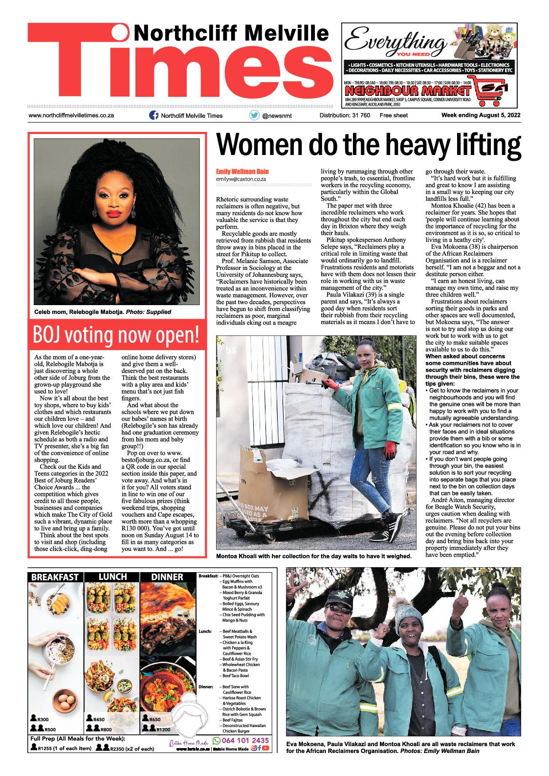 Northcliff Melville Times August 5  2022 page 1