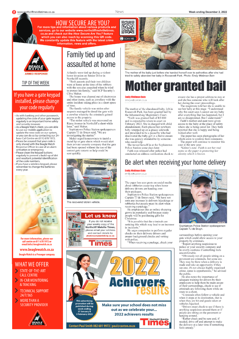 Northcliff Melville Times Dec 2 2022 page 2