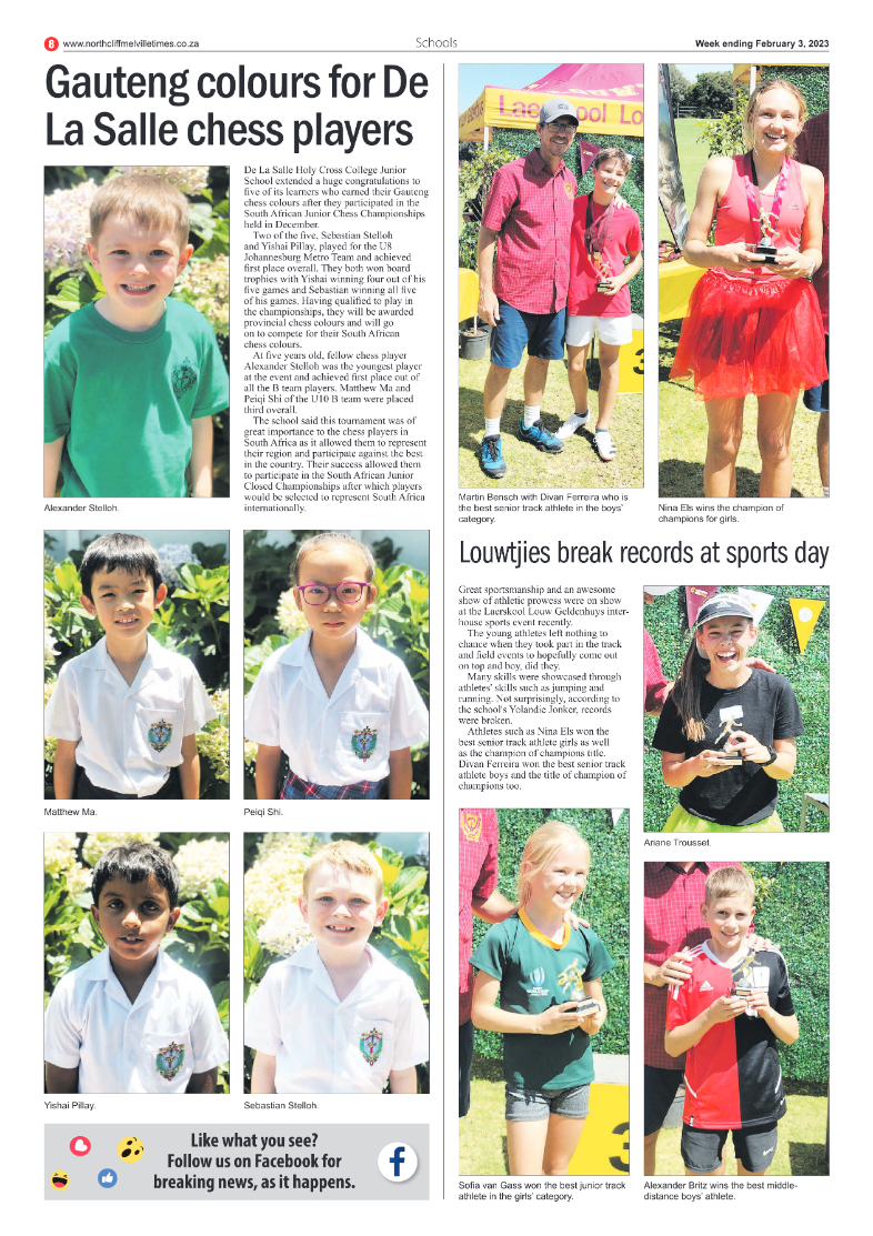 Northcliff Melville Times Feb 3 2023 page 8