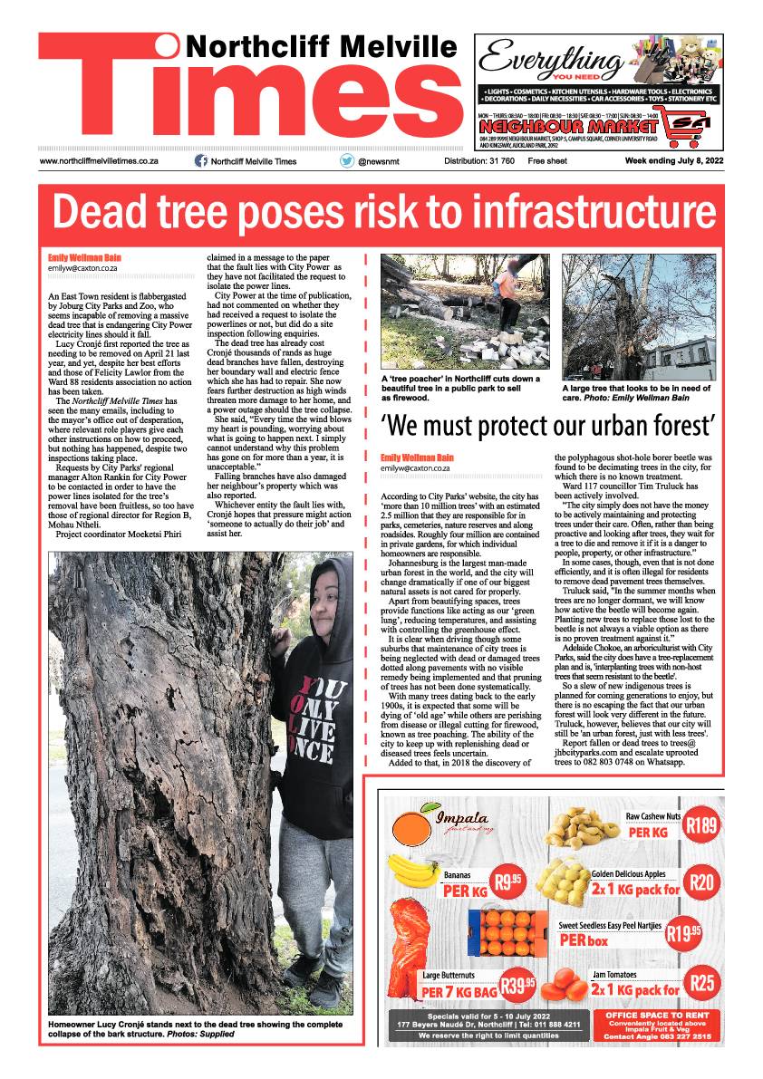 Northcliff Melville Times July 8 2022 page 1
