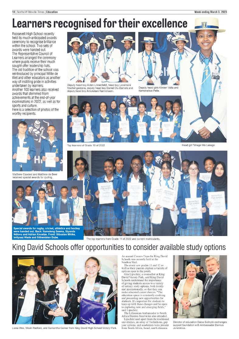 Northcliff Melville Times March 3 2023 page 10