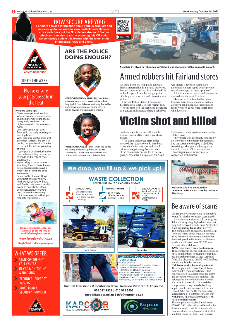 Northcliff Melville Times Oct 14 2022 page 2