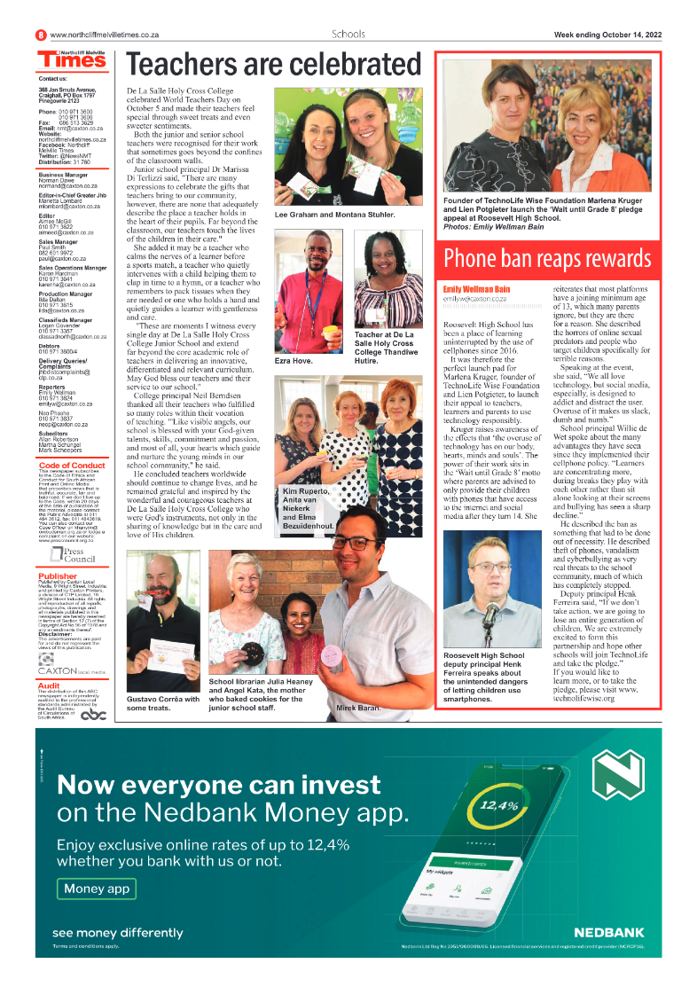 Northcliff Melville Times Oct 14 2022 page 8