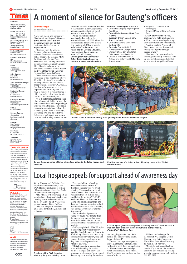 Northcliff Melville Times September 30 2022 page 4