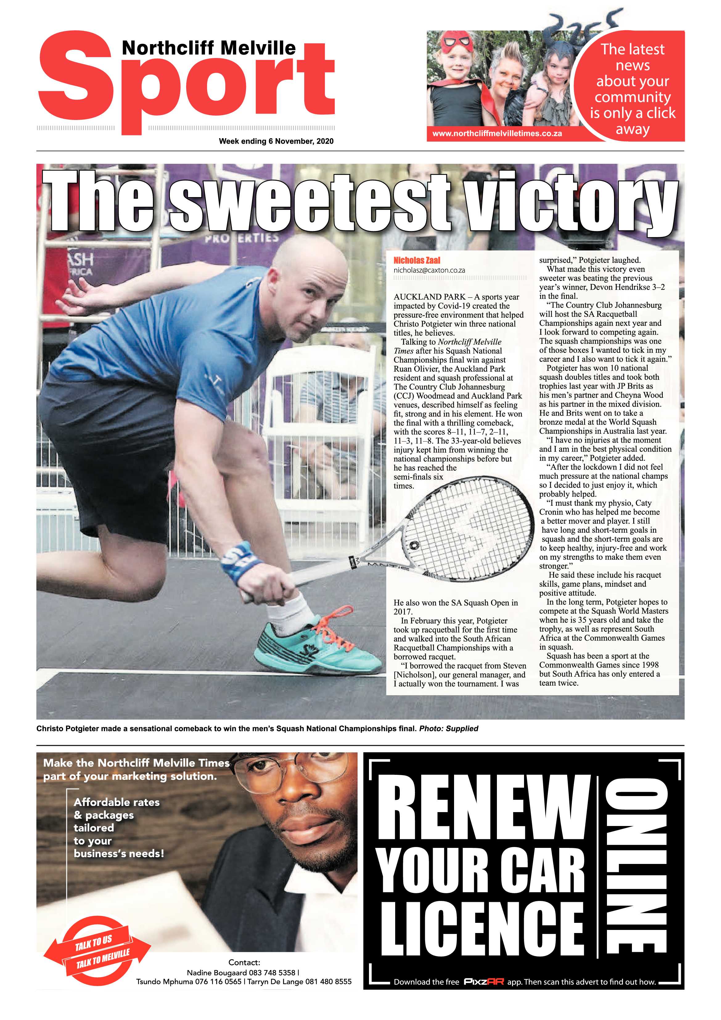 Northcliff Melville Times  06 November 2020 page 12