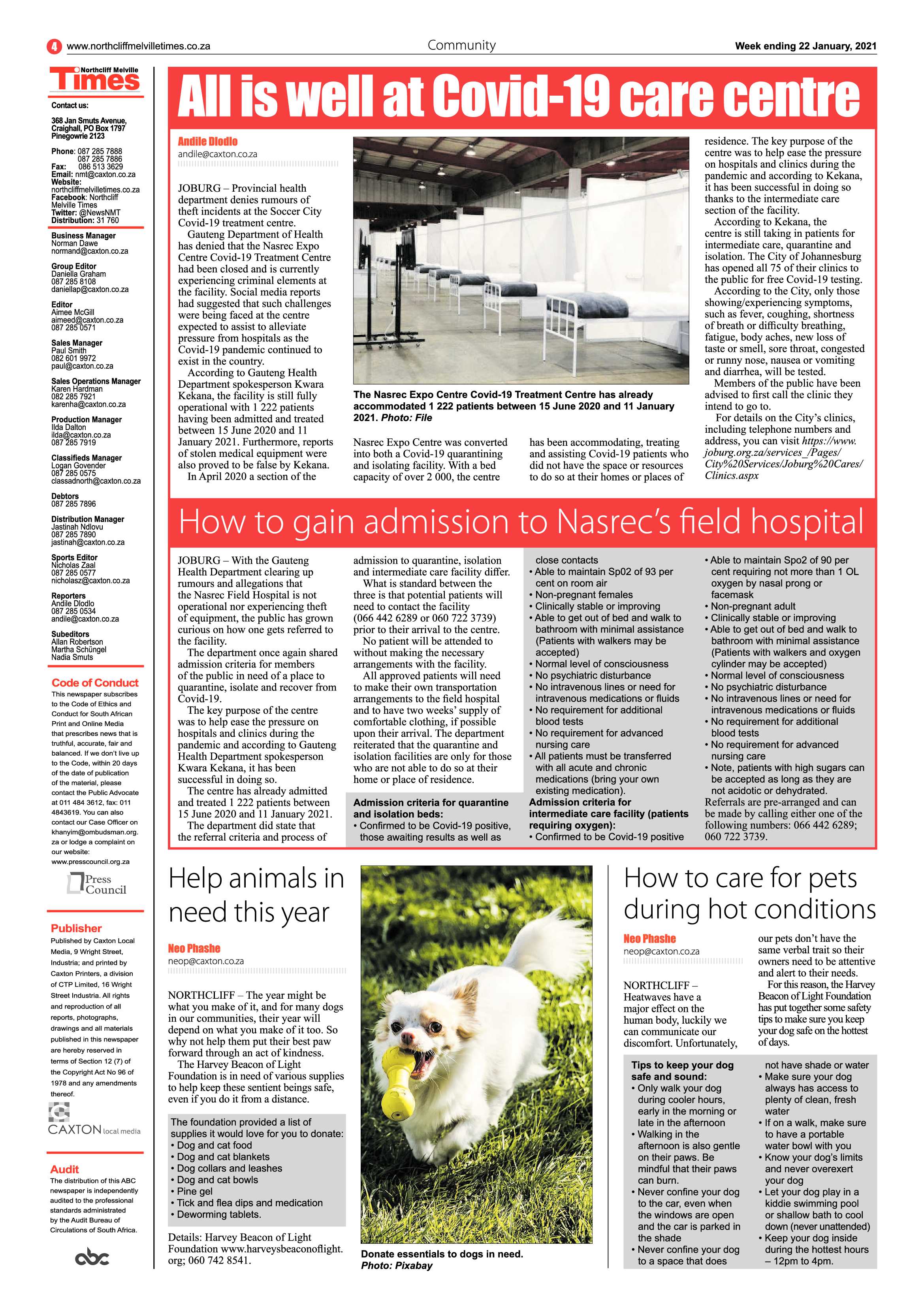 Northcliff Melville Times  22 January 2020 page 4