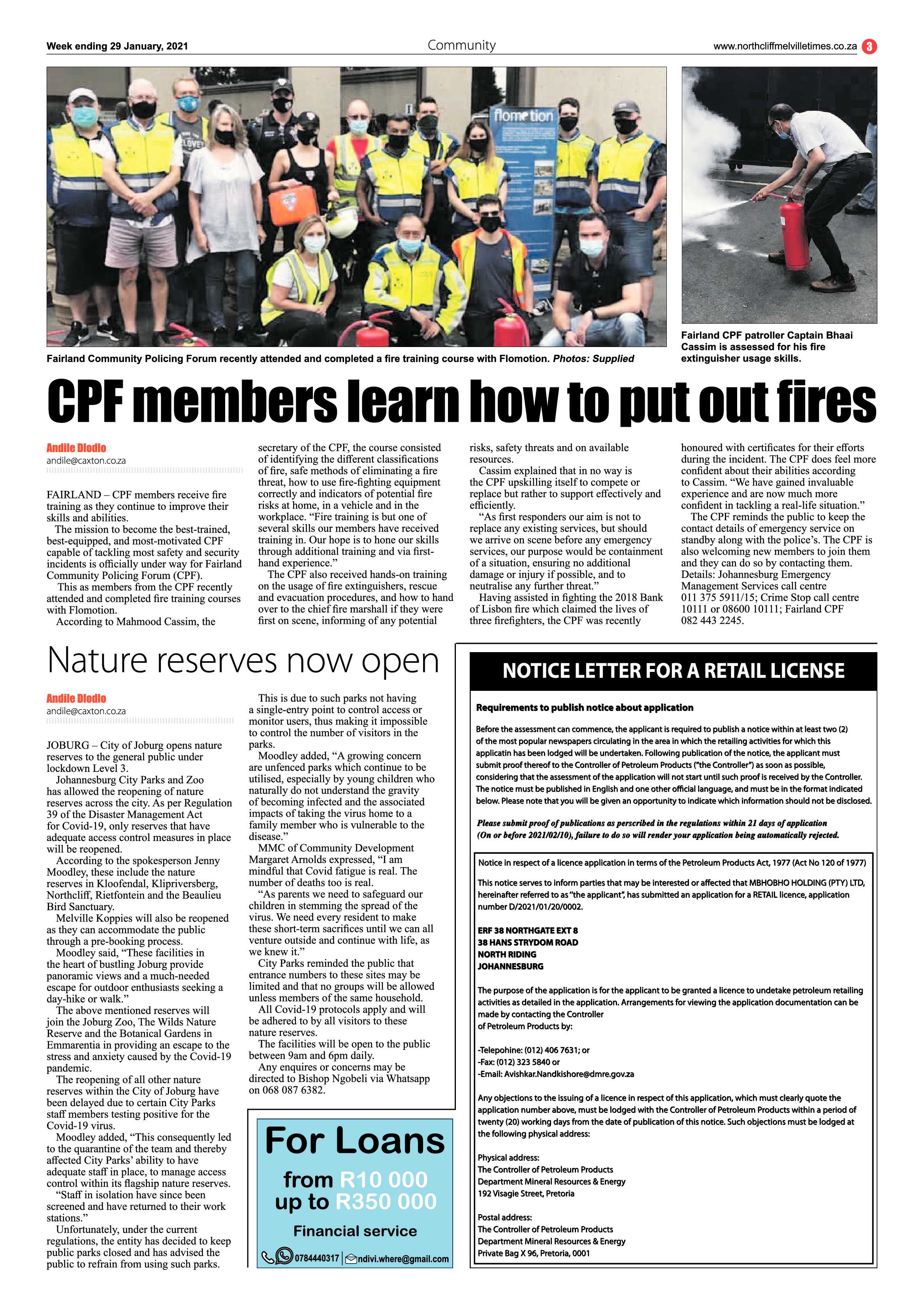 Northcliff Melville Times  29 January 2020 page 3