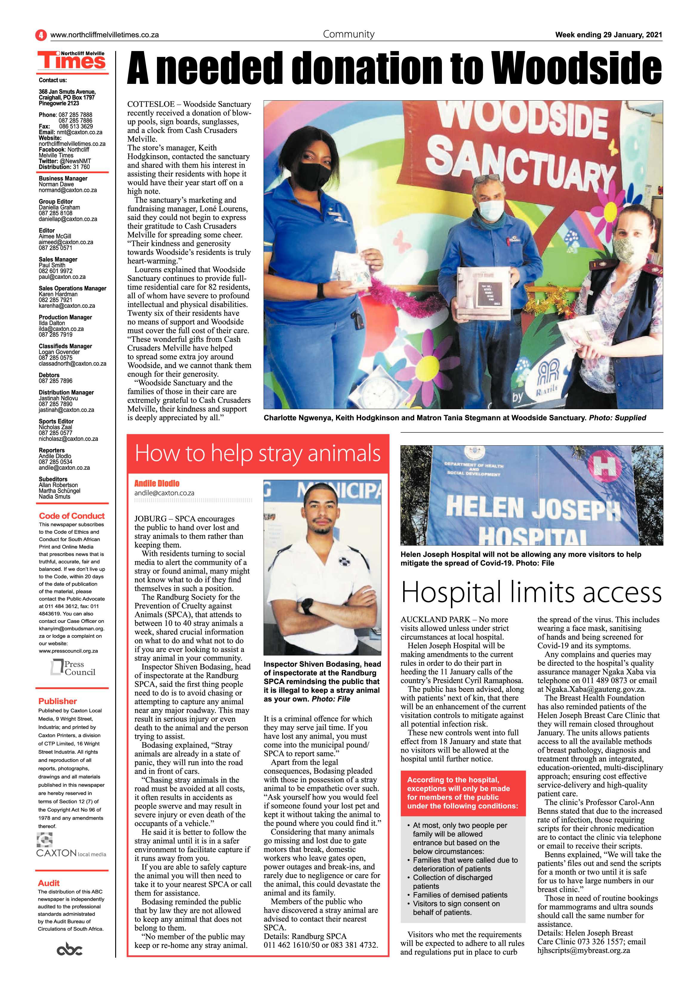 Northcliff Melville Times  29 January 2020 page 4