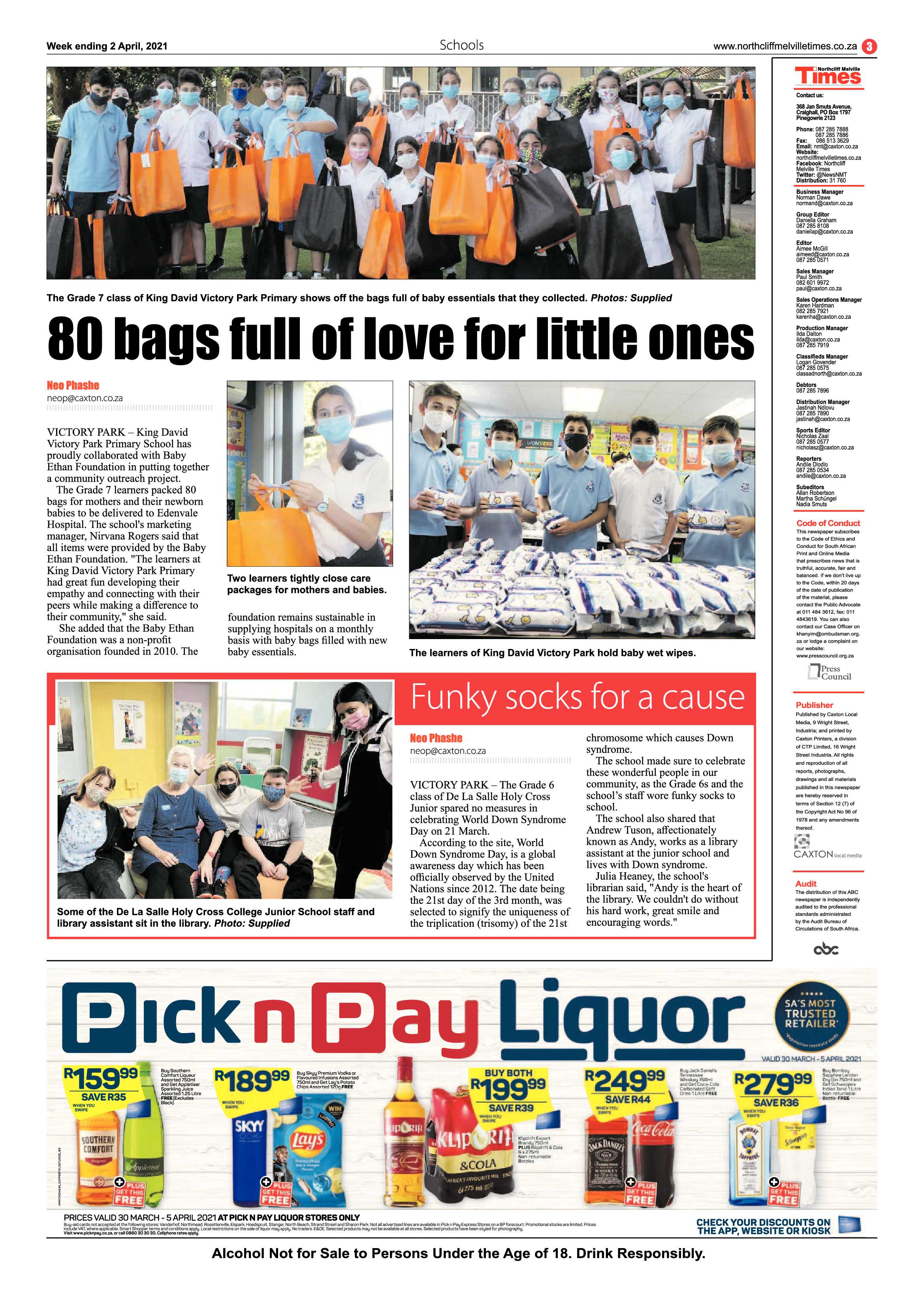 Northcliff Melville Times  2 April 2021 page 3