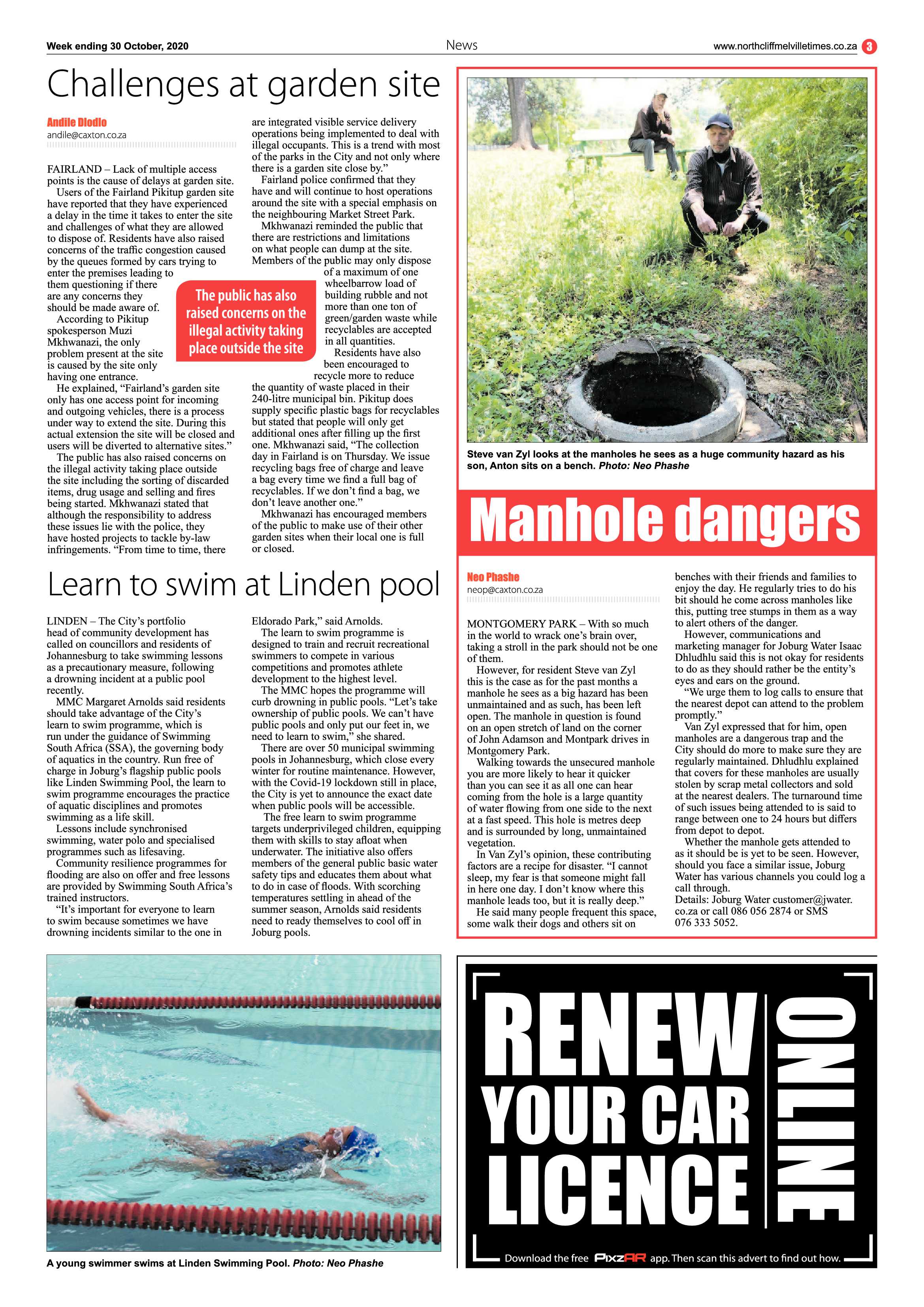 Northcliff Melville Times  30 October 2020 page 3