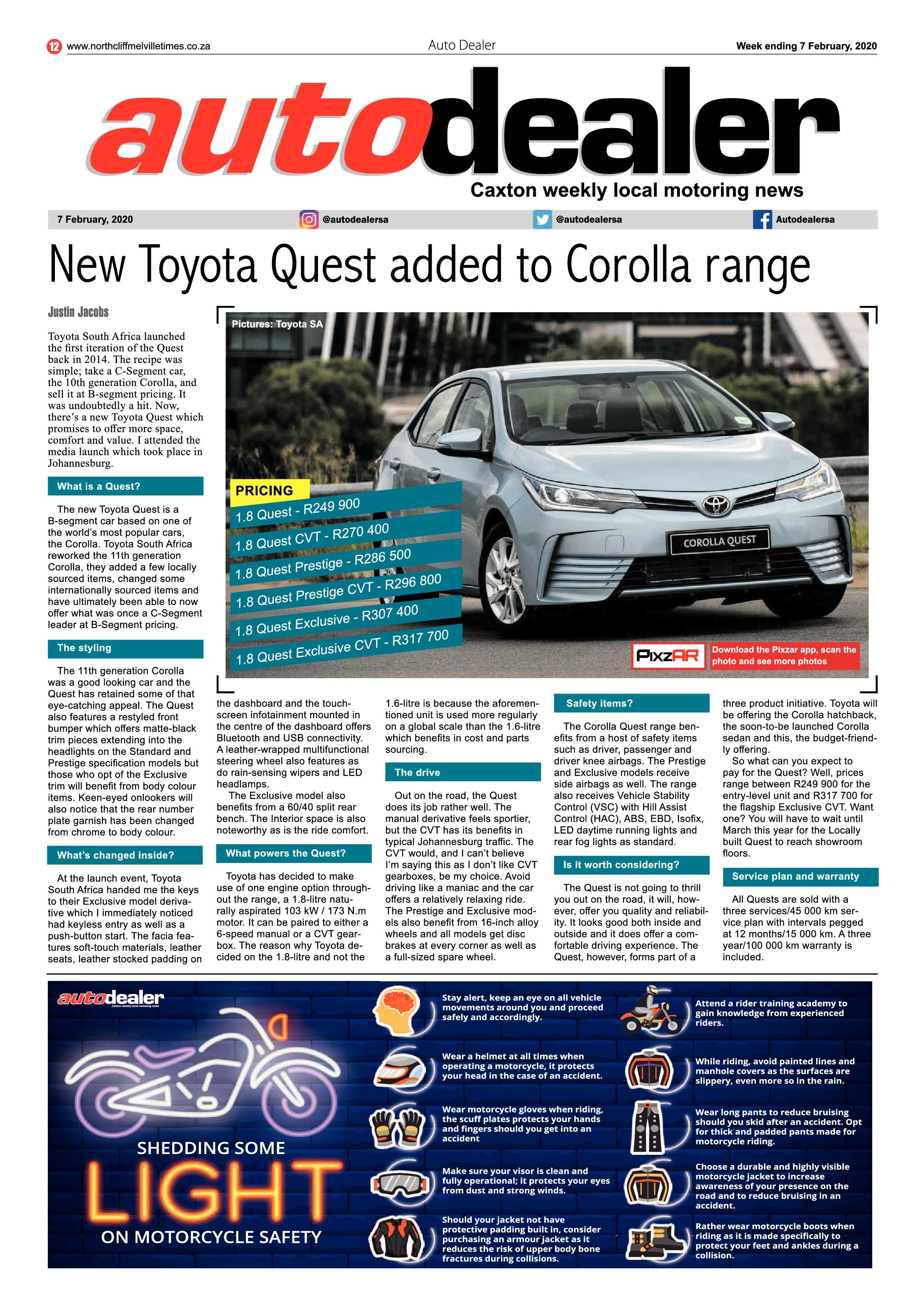 Northcliff Melville Times  7 February 2020 page 12