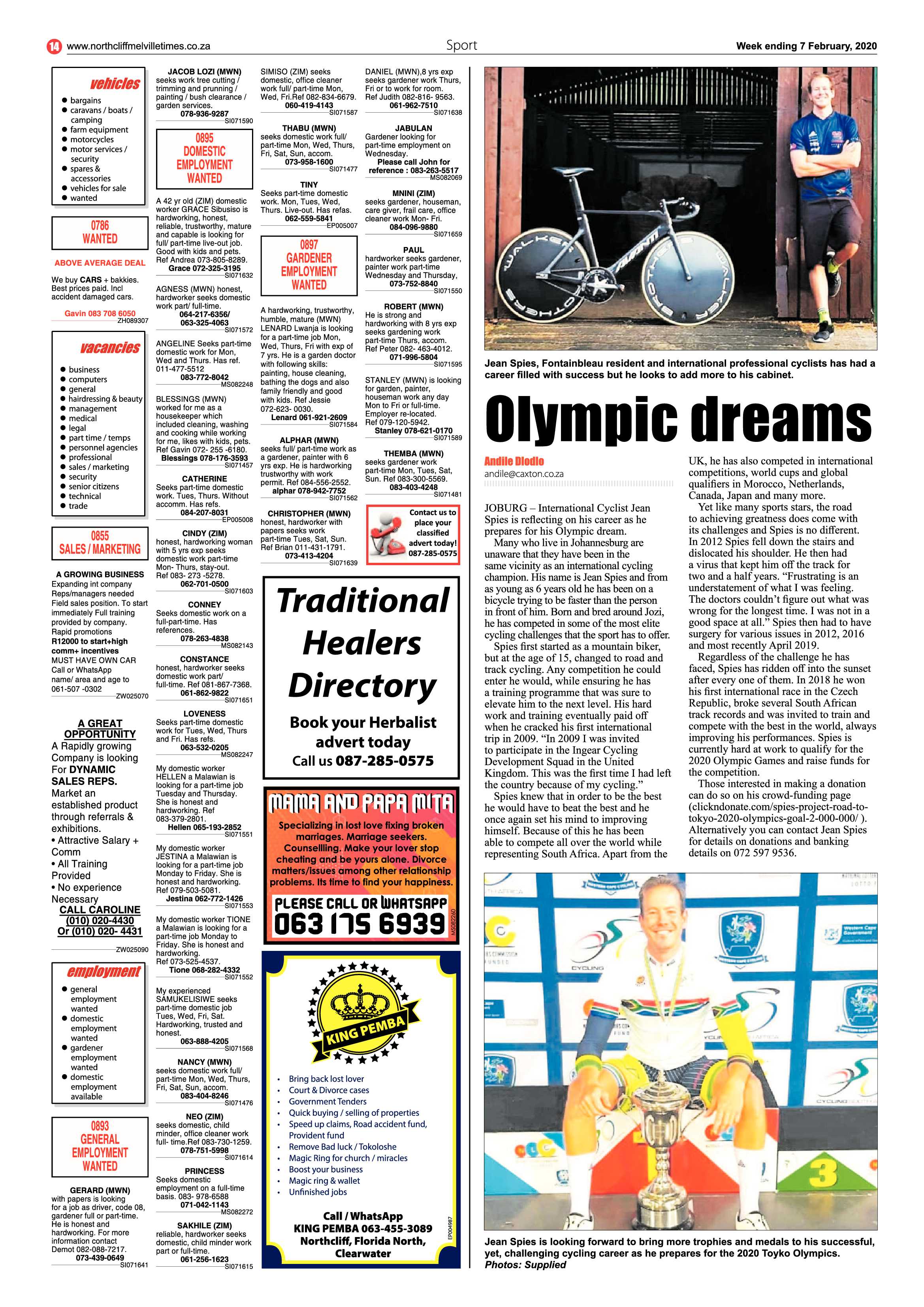 Northcliff Melville Times  7 February 2020 page 14
