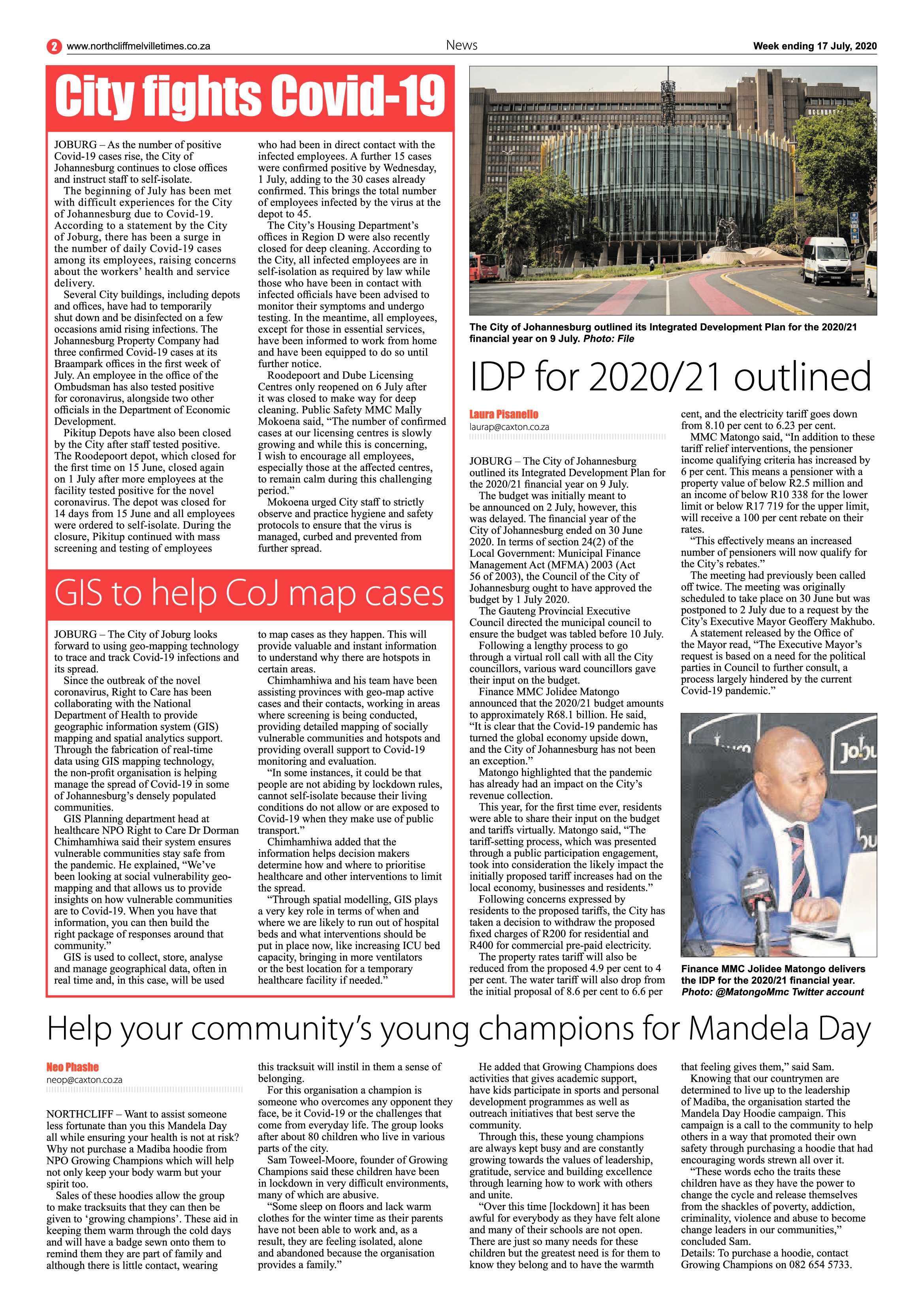 Northcliff Melville Times 17 July 2020 page 2