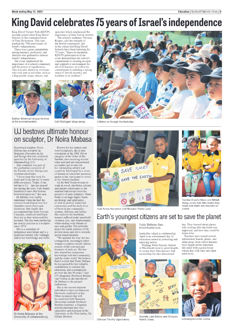 Northcliff Mevlille Times 12 May 2023 page 9