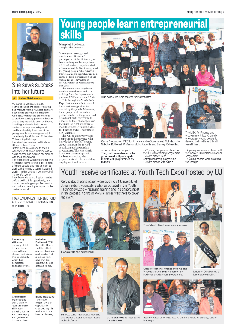 Northcliff Melville Times 07 July 2023 page 9