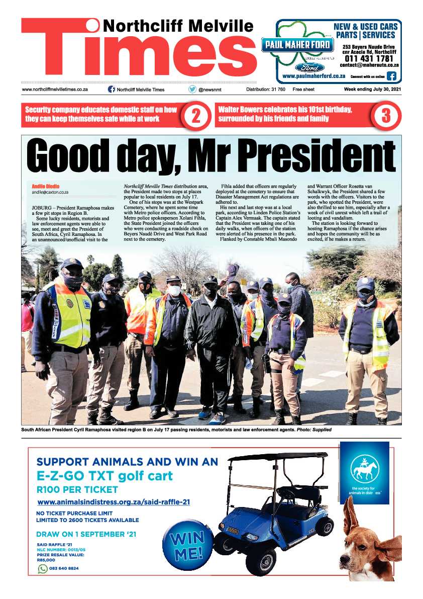 Northliff Melville Times  30 July 2021 page 1