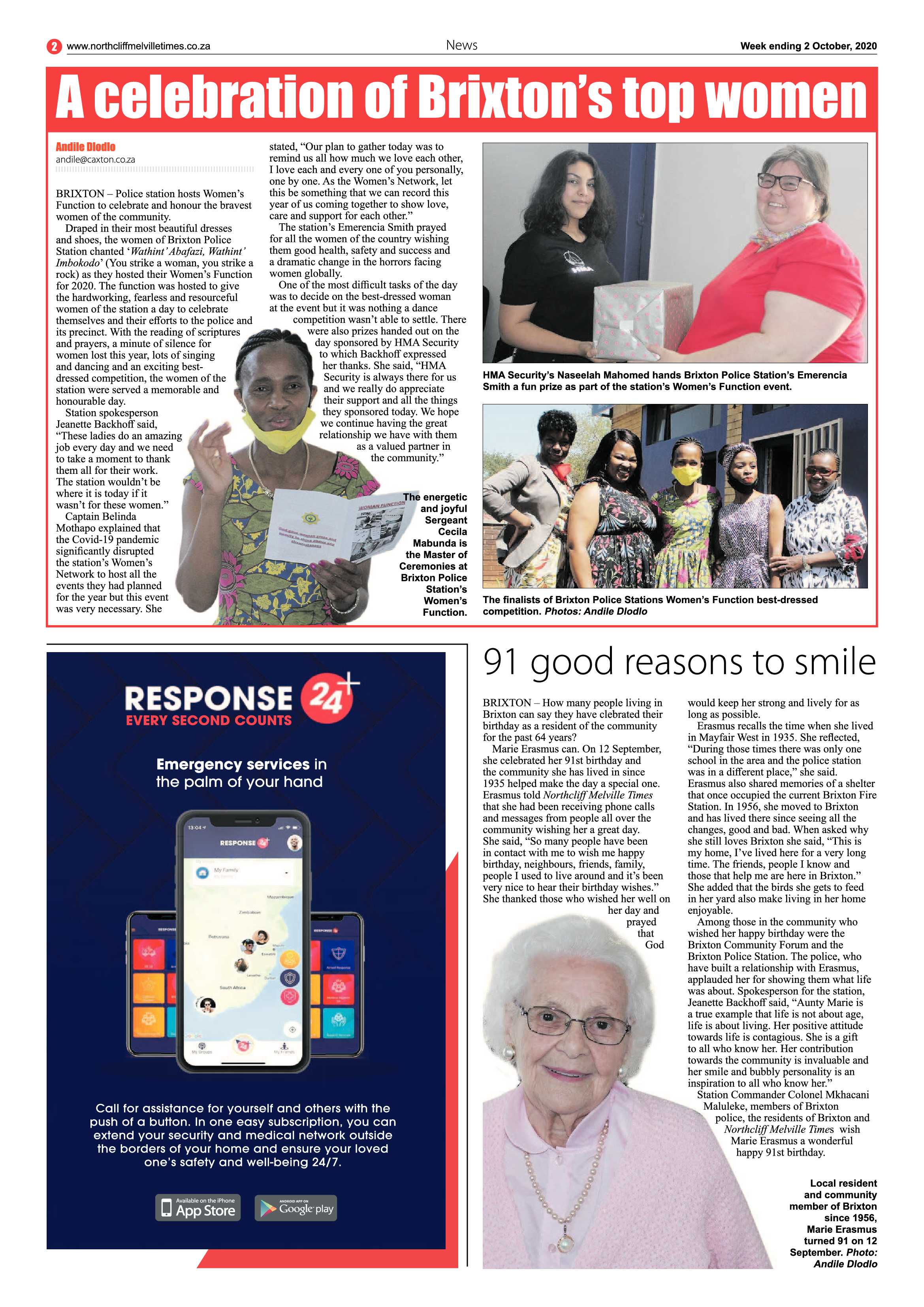 Northcliff Melville Times 02 October 2020 page 2
