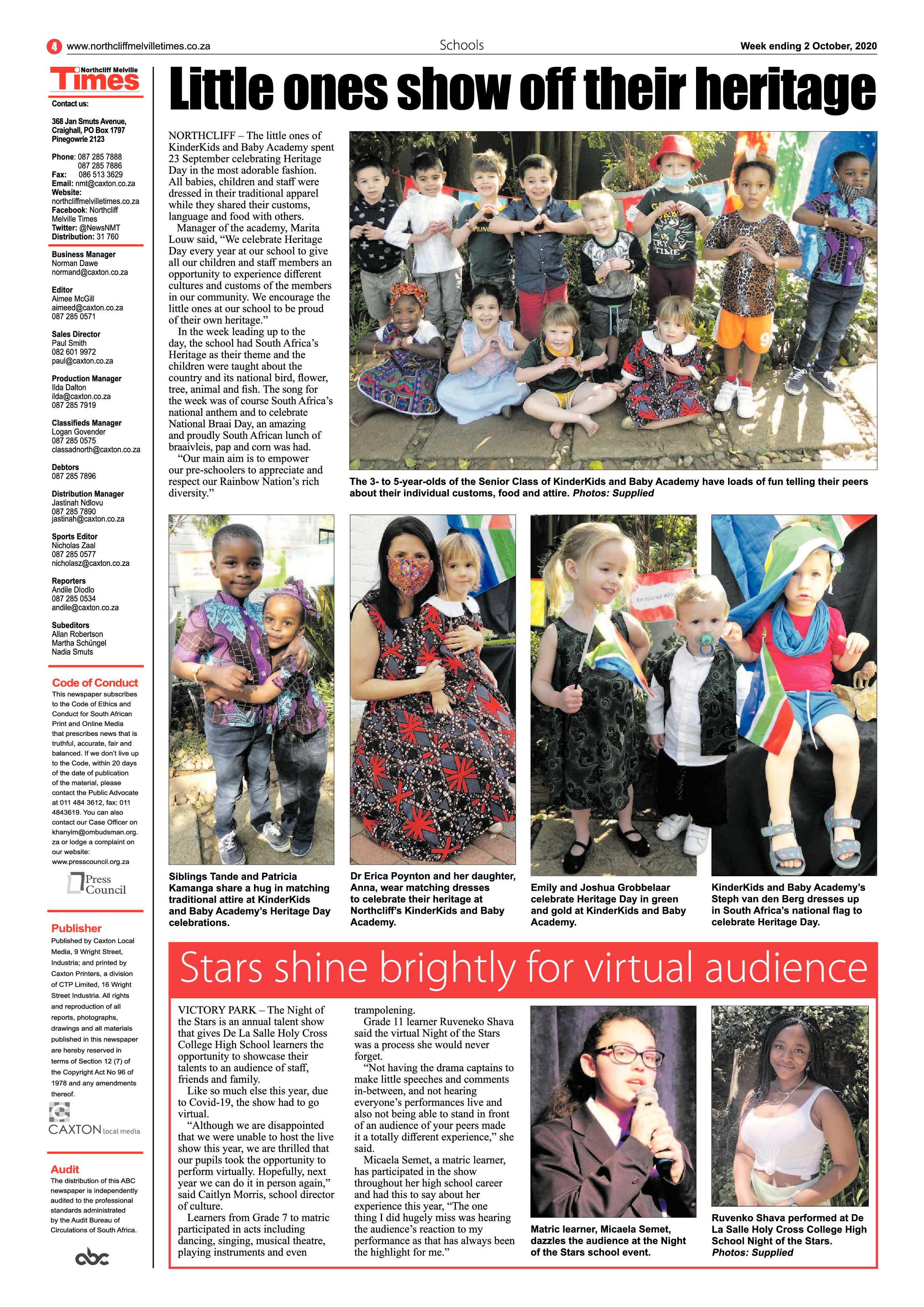 Northcliff Melville Times 02 October 2020 page 4