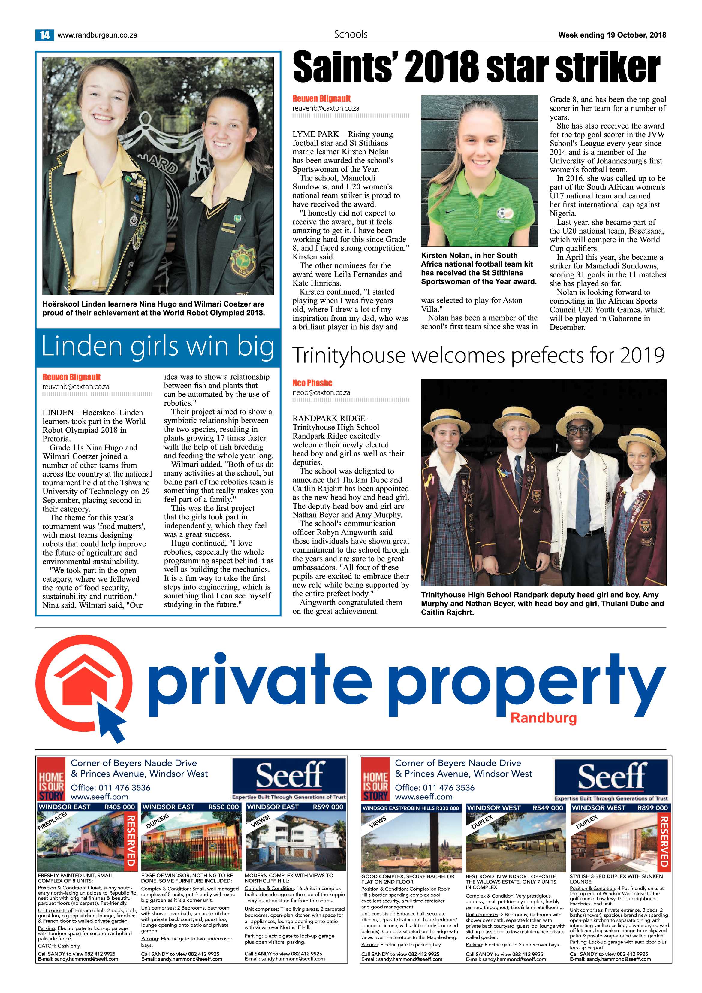 Randburg Sun 19 October 2018 page 14
