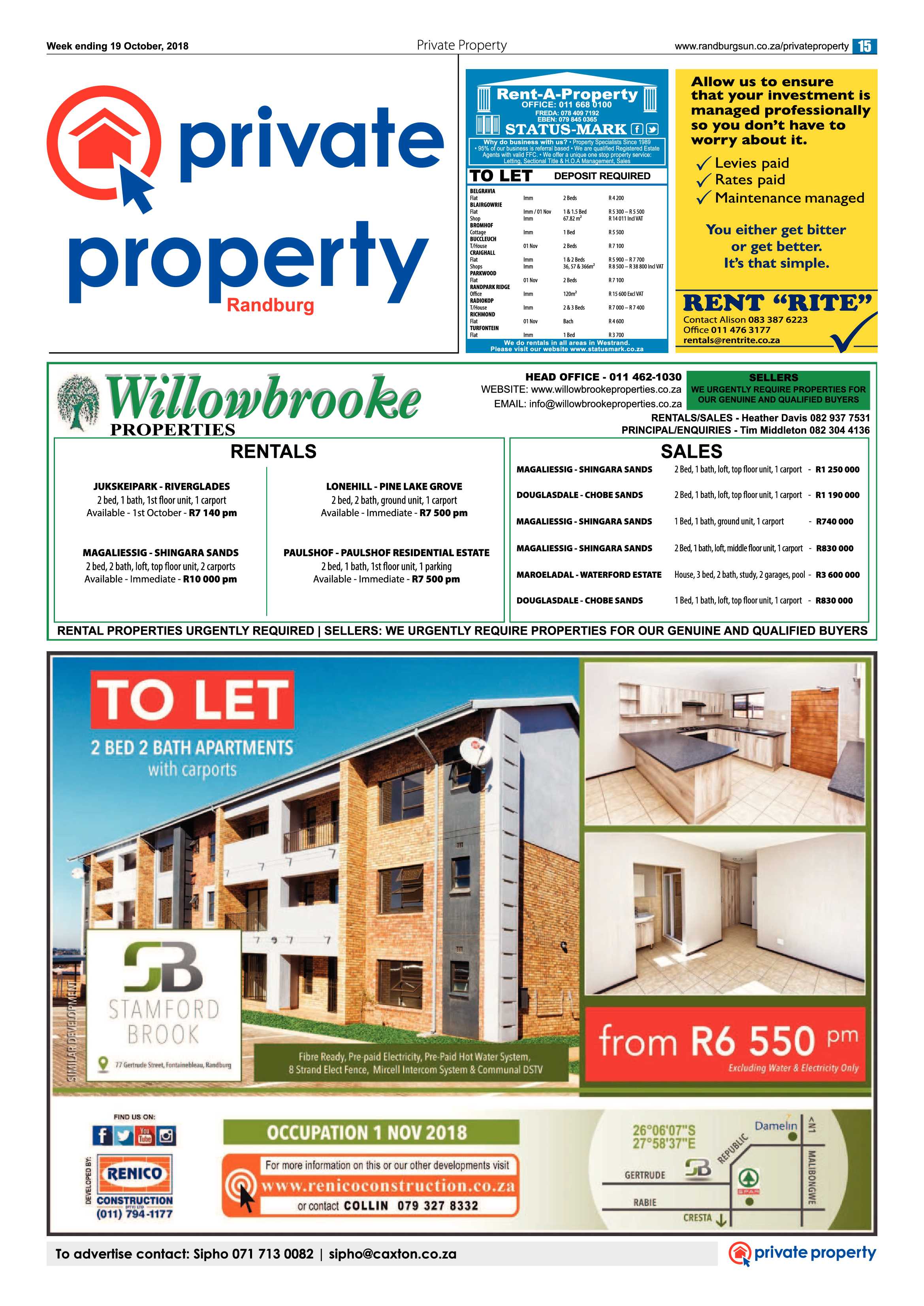 Randburg Sun 19 October 2018 page 15