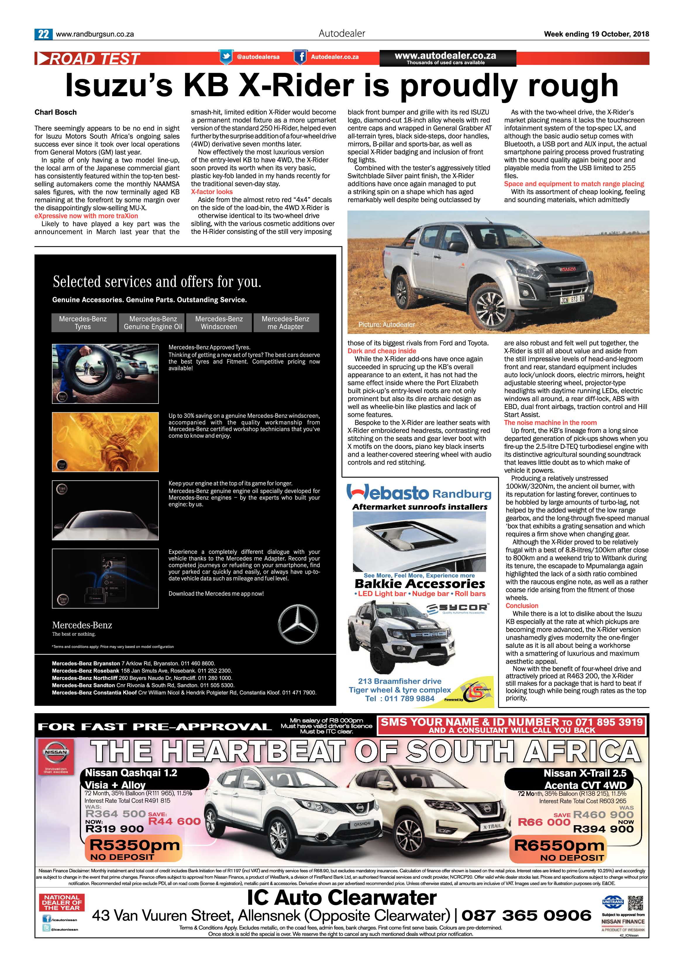 Randburg Sun 19 October 2018 page 22
