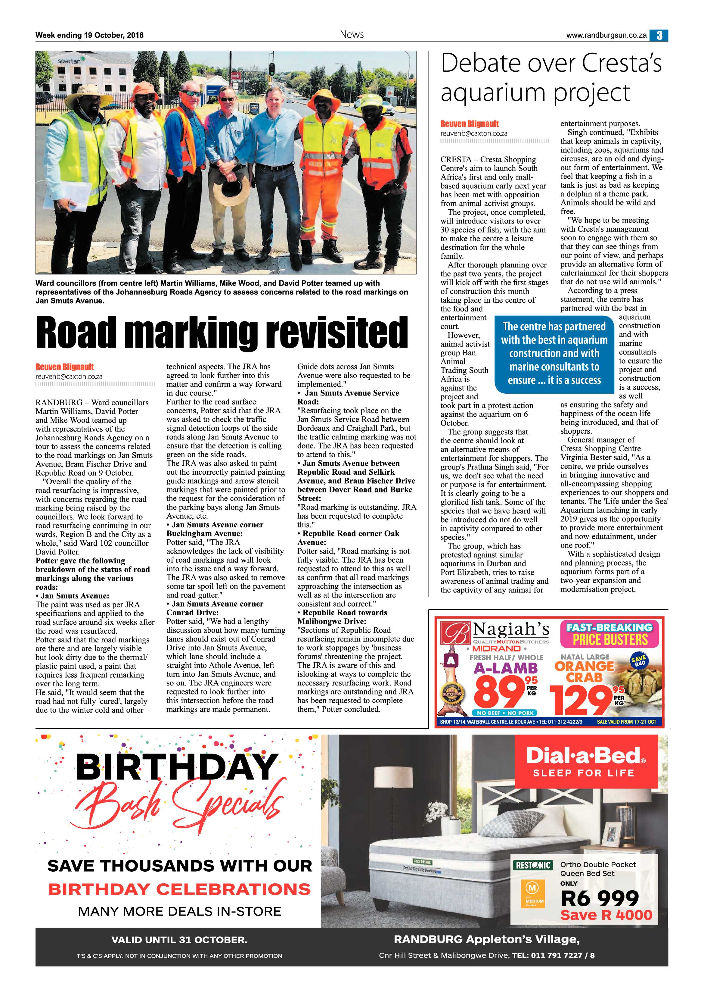 Randburg Sun 19 October 2018 page 3