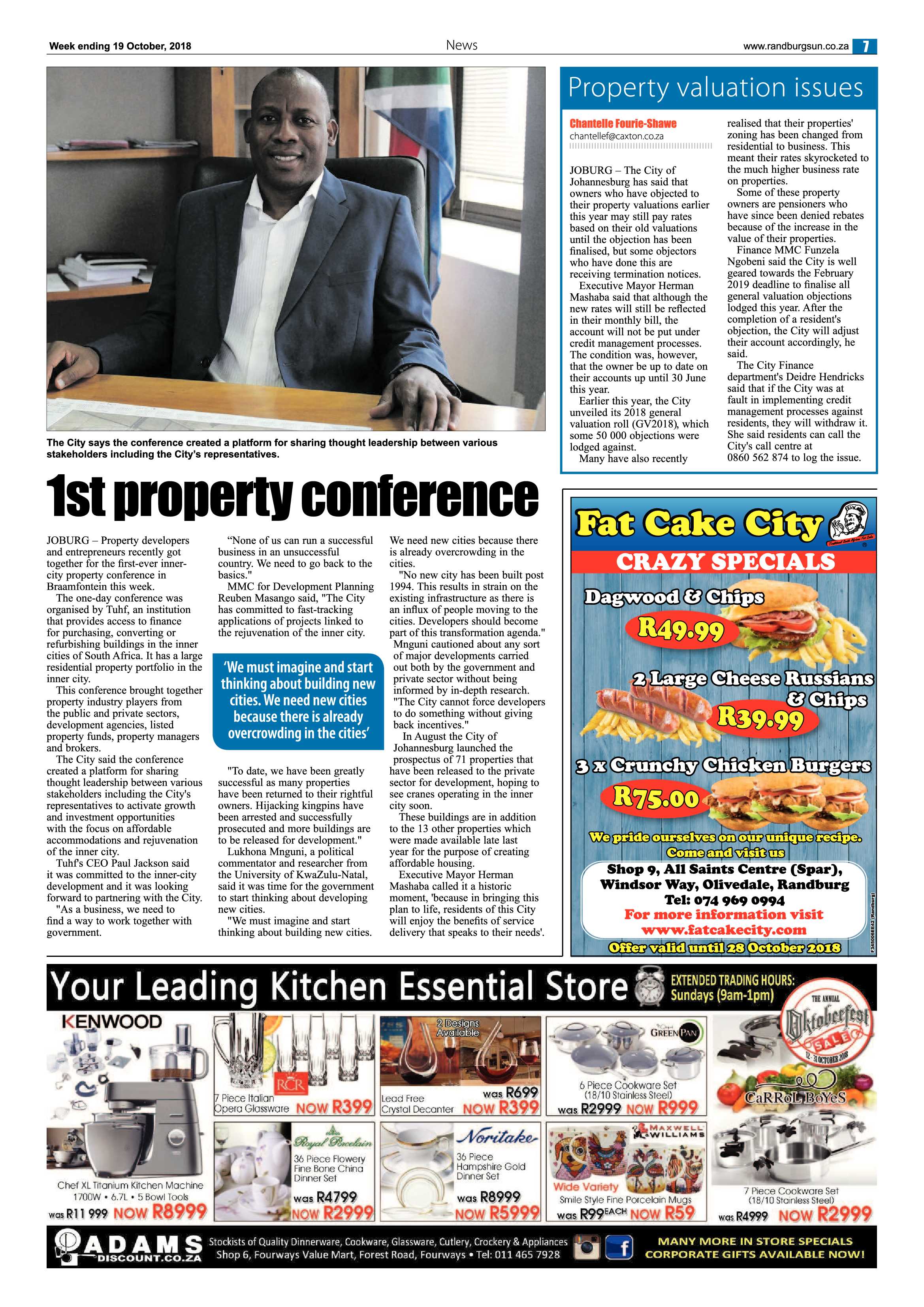 Randburg Sun 19 October 2018 page 7