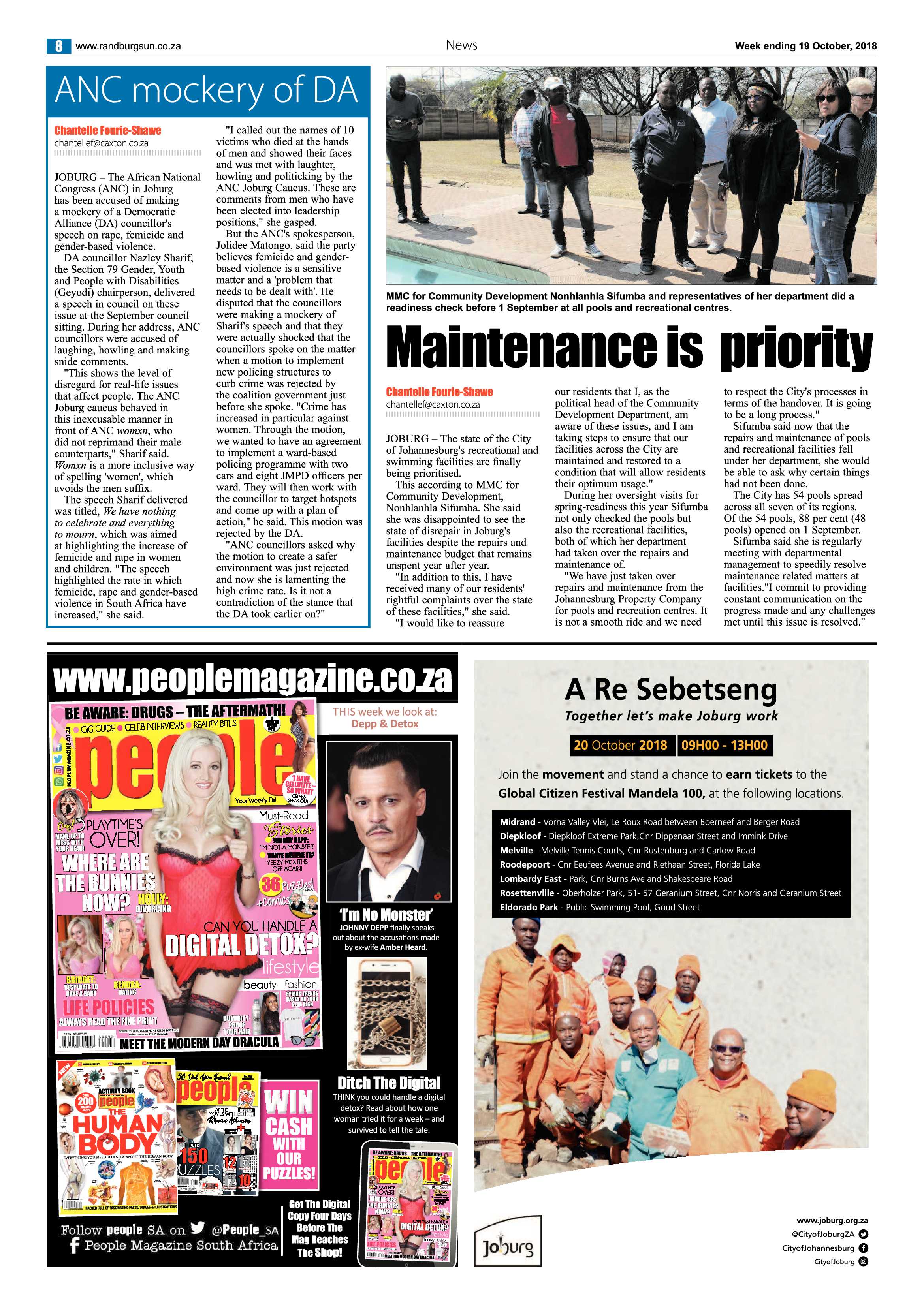 Randburg Sun 19 October 2018 page 8