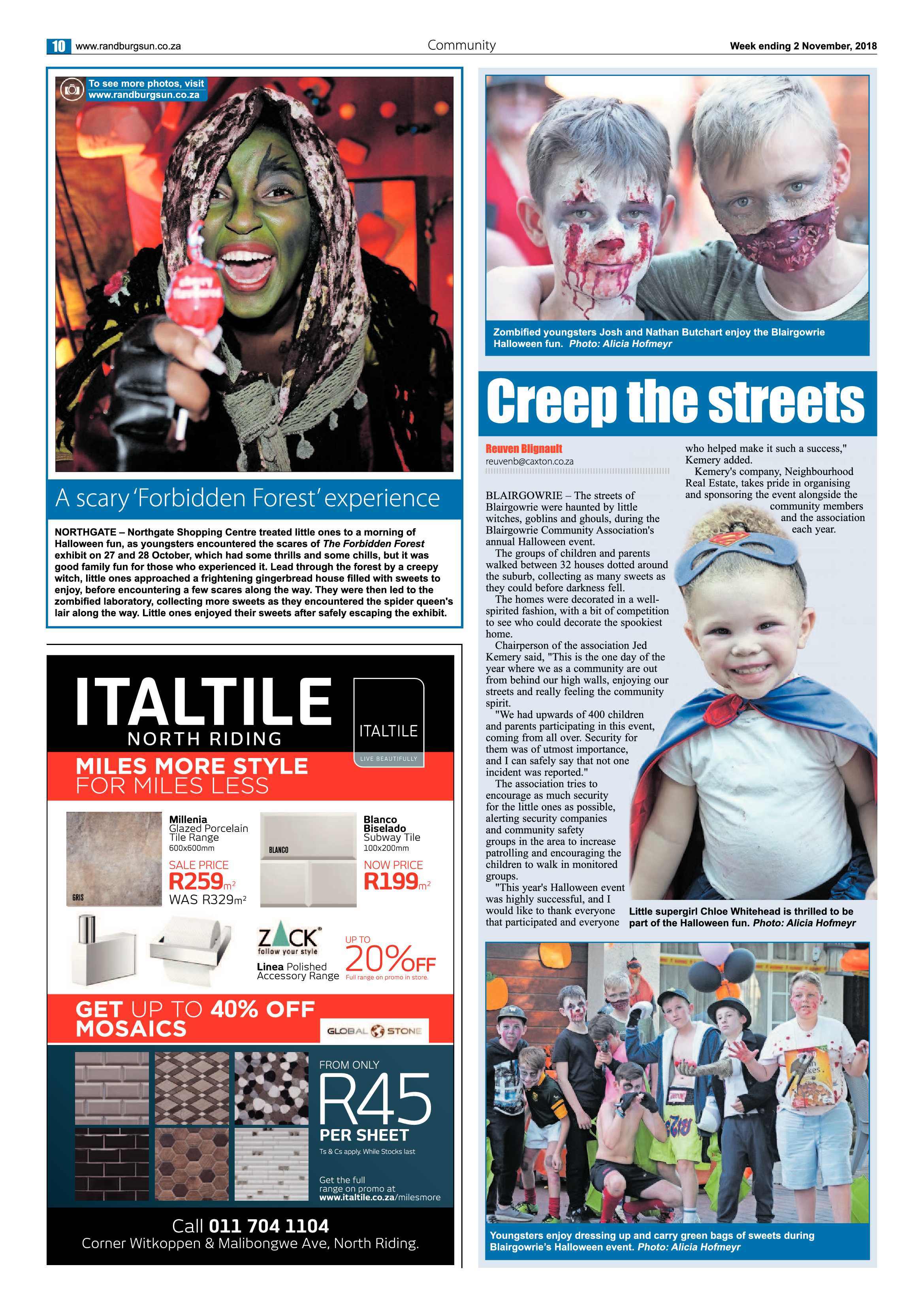 Randburg Sun 2 November 2018 page 10
