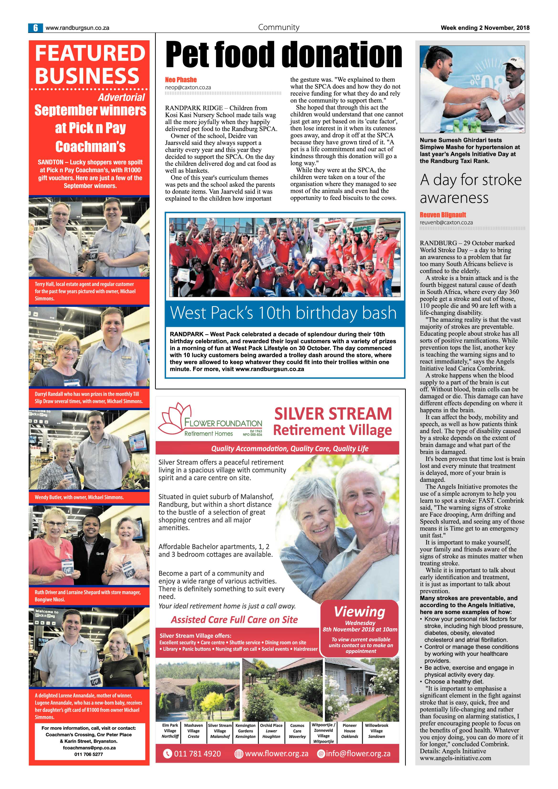 Randburg Sun 2 November 2018 page 6