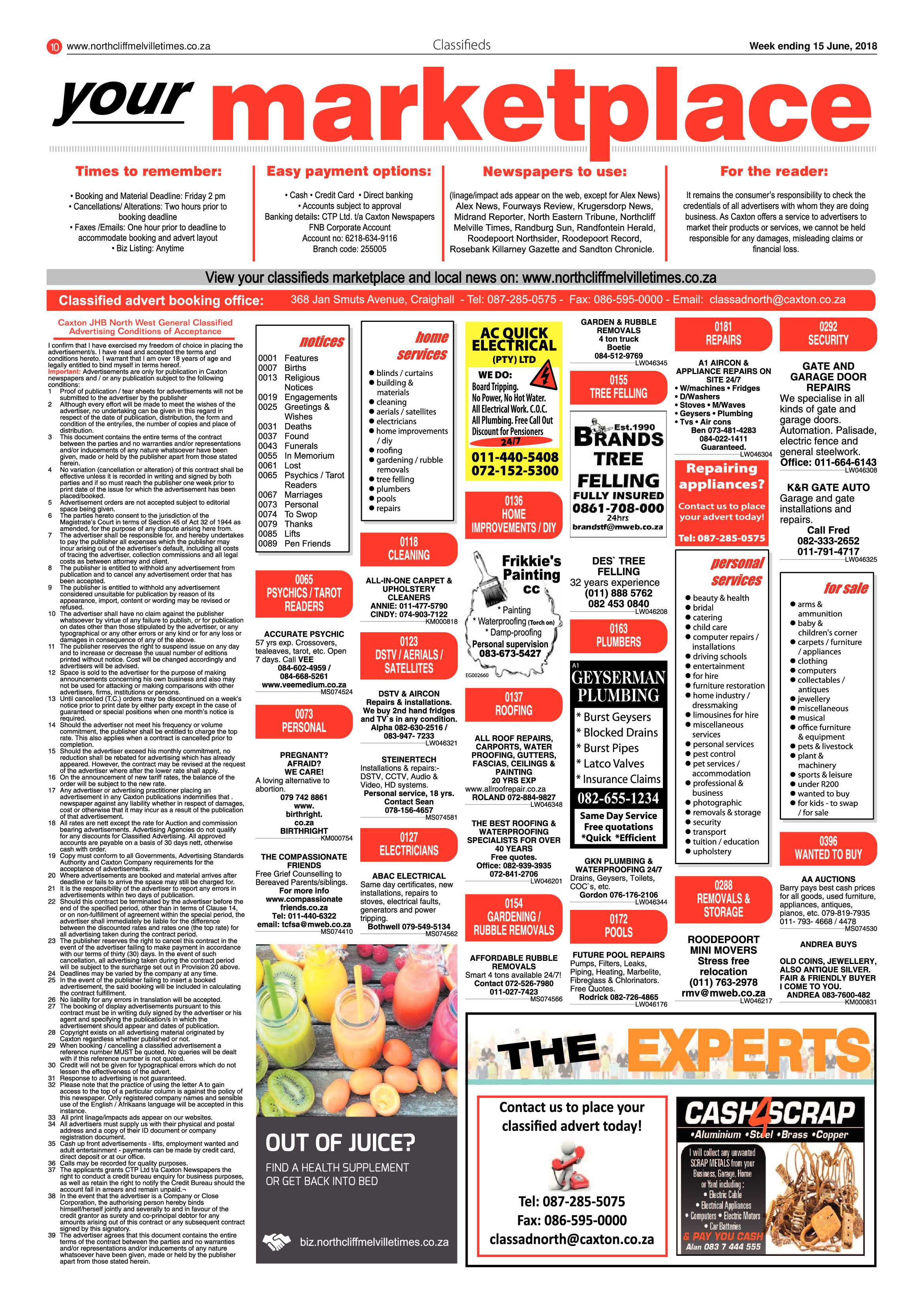 Northcliff Melville Times 15 June 2018 page 10