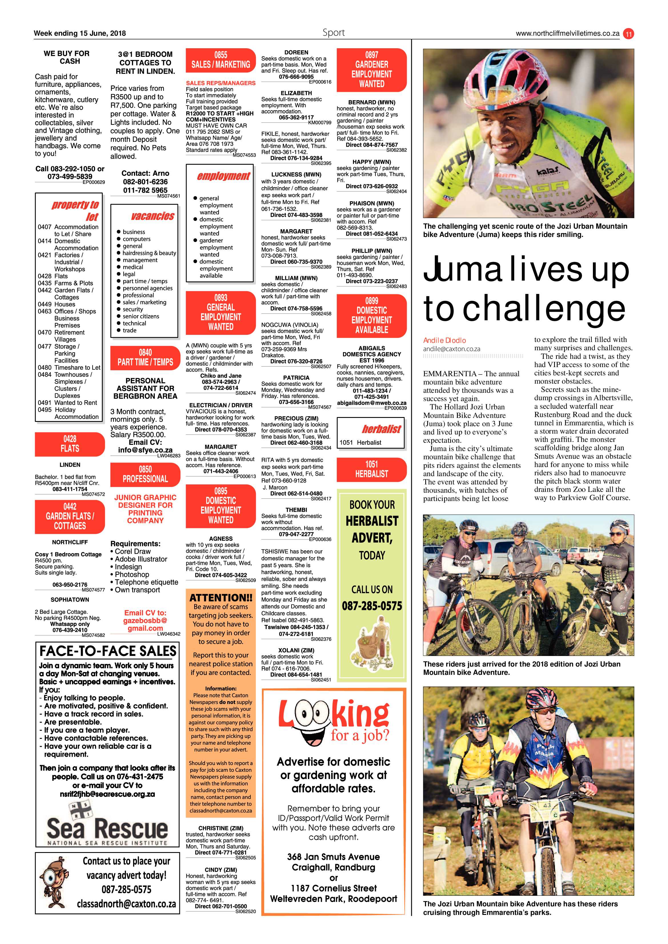 Northcliff Melville Times 15 June 2018 page 11