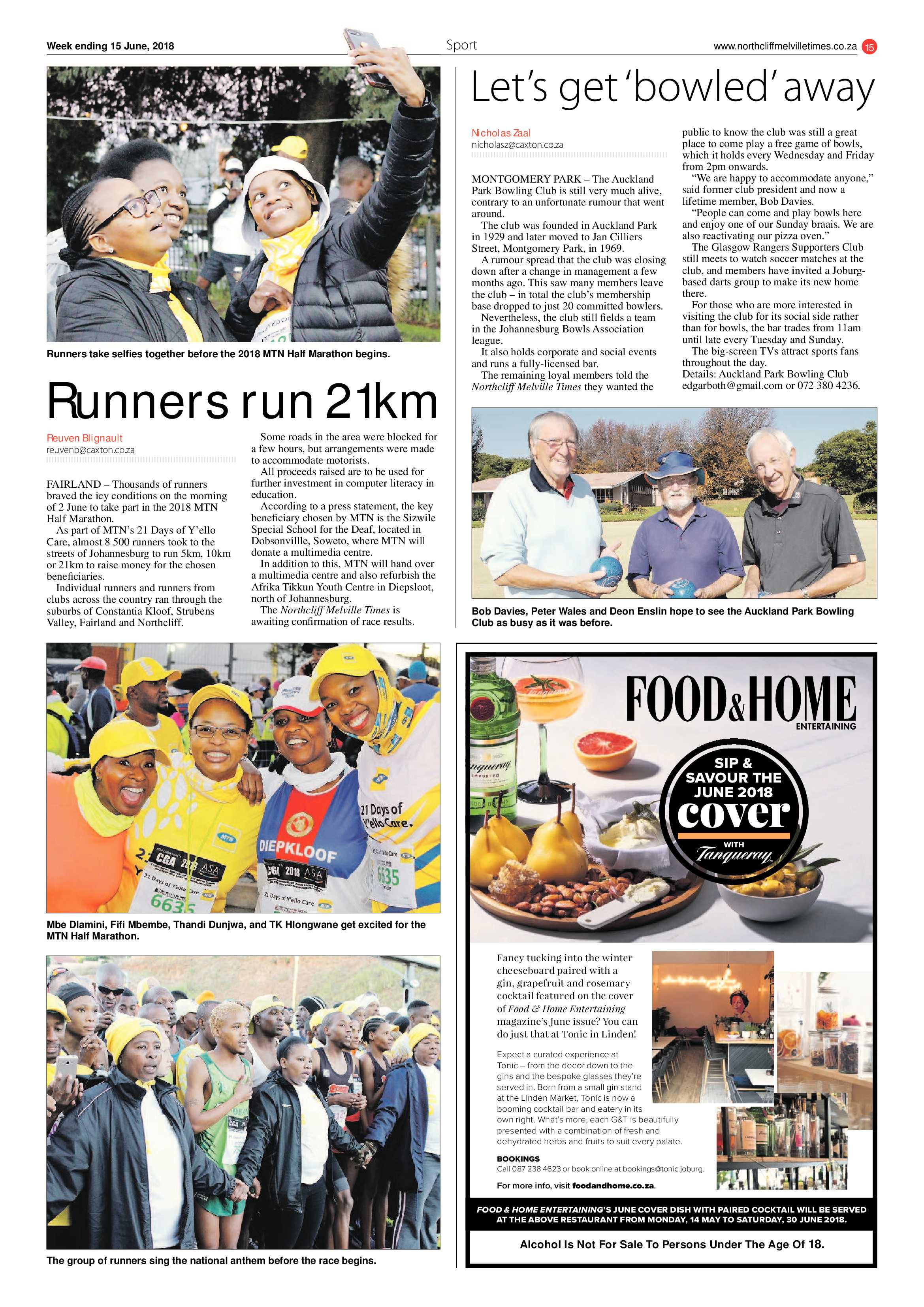 Northcliff Melville Times 15 June 2018 page 15