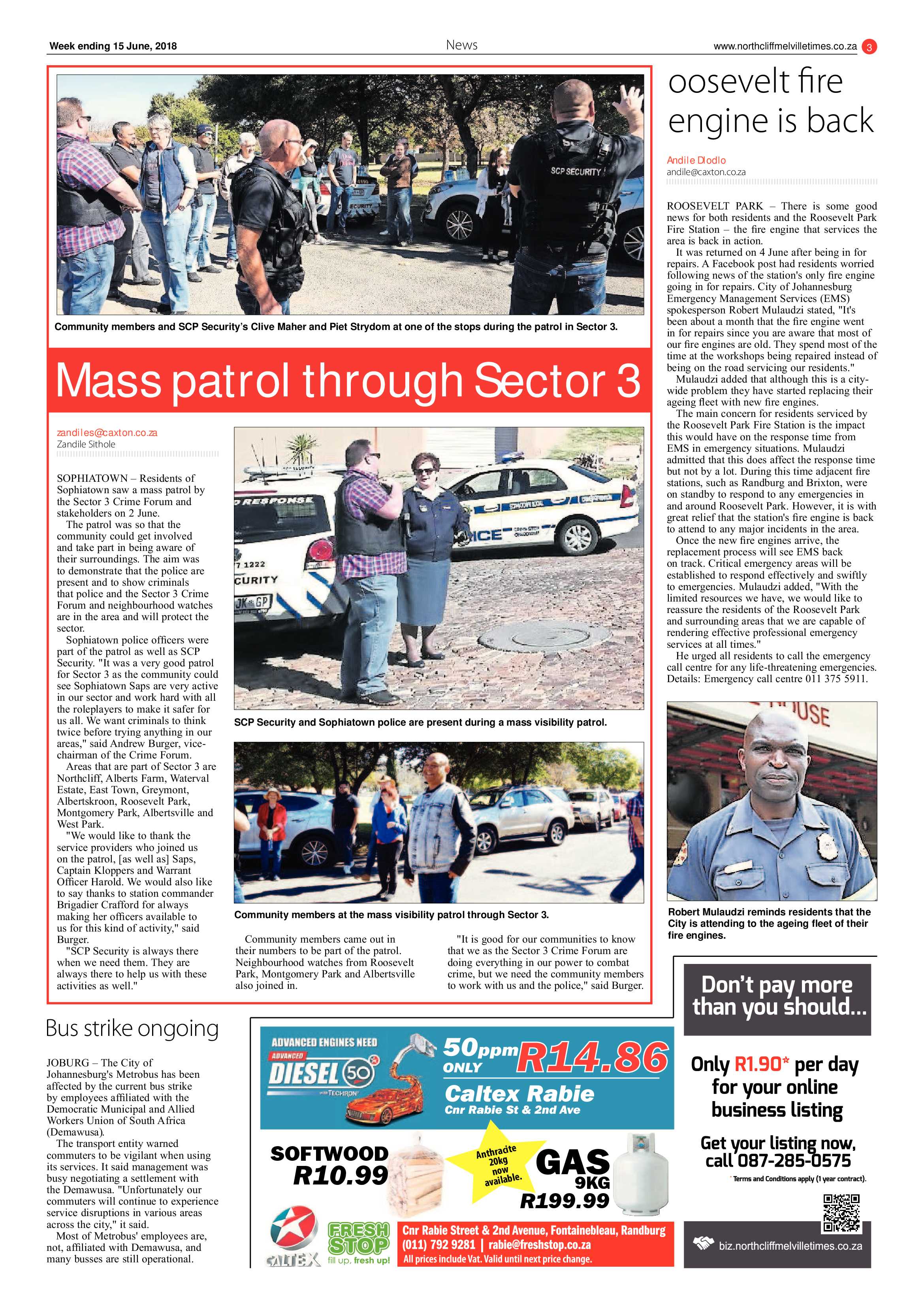 Northcliff Melville Times 15 June 2018 page 3