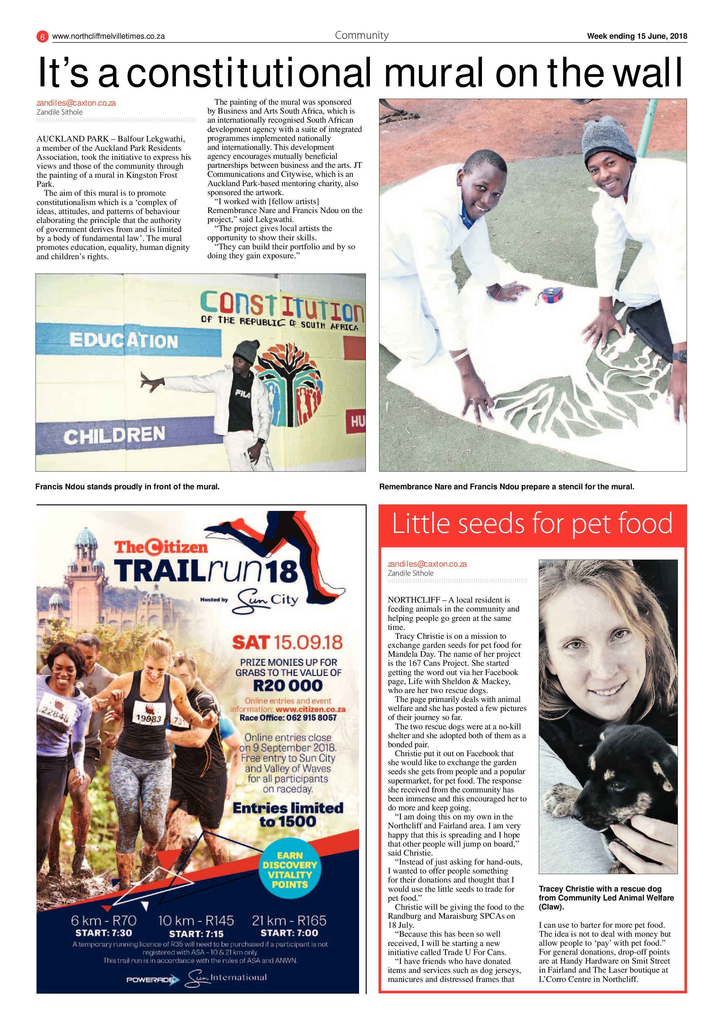 Northcliff Melville Times 15 June 2018 page 6